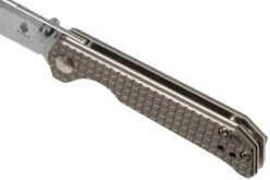 Kizer Begleiter Mini Droppoint KI3458RA2, M390, Titanio, Navaja, Diseño Azo -Luz de Acero KZKI3458RA2 07 kizer