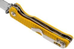 Kizer Begleiter Mini V3458RN4 N690, Yellow G10, Navaja, Diseño Azo -Luz de Acero KZV3458RN4 05 kizer