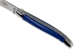 Forge Laguiole 1211INTCBLEB 11cm, Azul Micarta, Navaja Laguiole -Luz de Acero LA1211INTCBLEB 07 forge de laguiole
