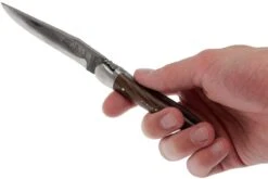 Forge Laguiole 12cm Nogal, Brut Forge 1212FINNOSATBDF -Luz de Acero LA1212FINNOSATBDF 05 forge de laguiole la1212finnosatbdf 05