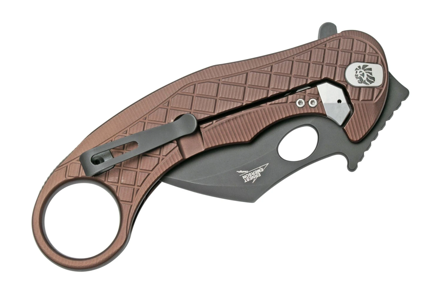 LionSteel L.E.One LE1-A-EB MagnaCut, Black, Earth Brown Aluminium, Navaja Karambit 7 LionSteel L.E.One LE1-A-EB MagnaCut, Black, Earth Brown Aluminium, Navaja Karambit - Imagen 5