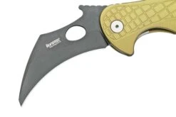 LionSteel L.E.One LE1-A-GB MagnaCut, Black, Green Aluminium, Navaja Karambit -Luz de Acero LI LE1 A GB 03 lionsteel