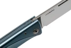 LionSteel Thrill Blue Titanium Integral Navaja Slipjoint -Luz de Acero LI TL BL 07 lionsteel