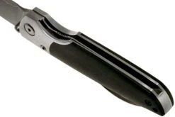 Mcusta MC-144G Shinra Mixture Teana, Black Pakkawood, Cuchillo De Caballero -Luz de Acero MC 0144G 05 mcusta