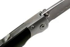 Mcusta MC-144G Shinra Mixture Teana, Black Pakkawood, Cuchillo De Caballero -Luz de Acero MC 0144G 06 mcusta