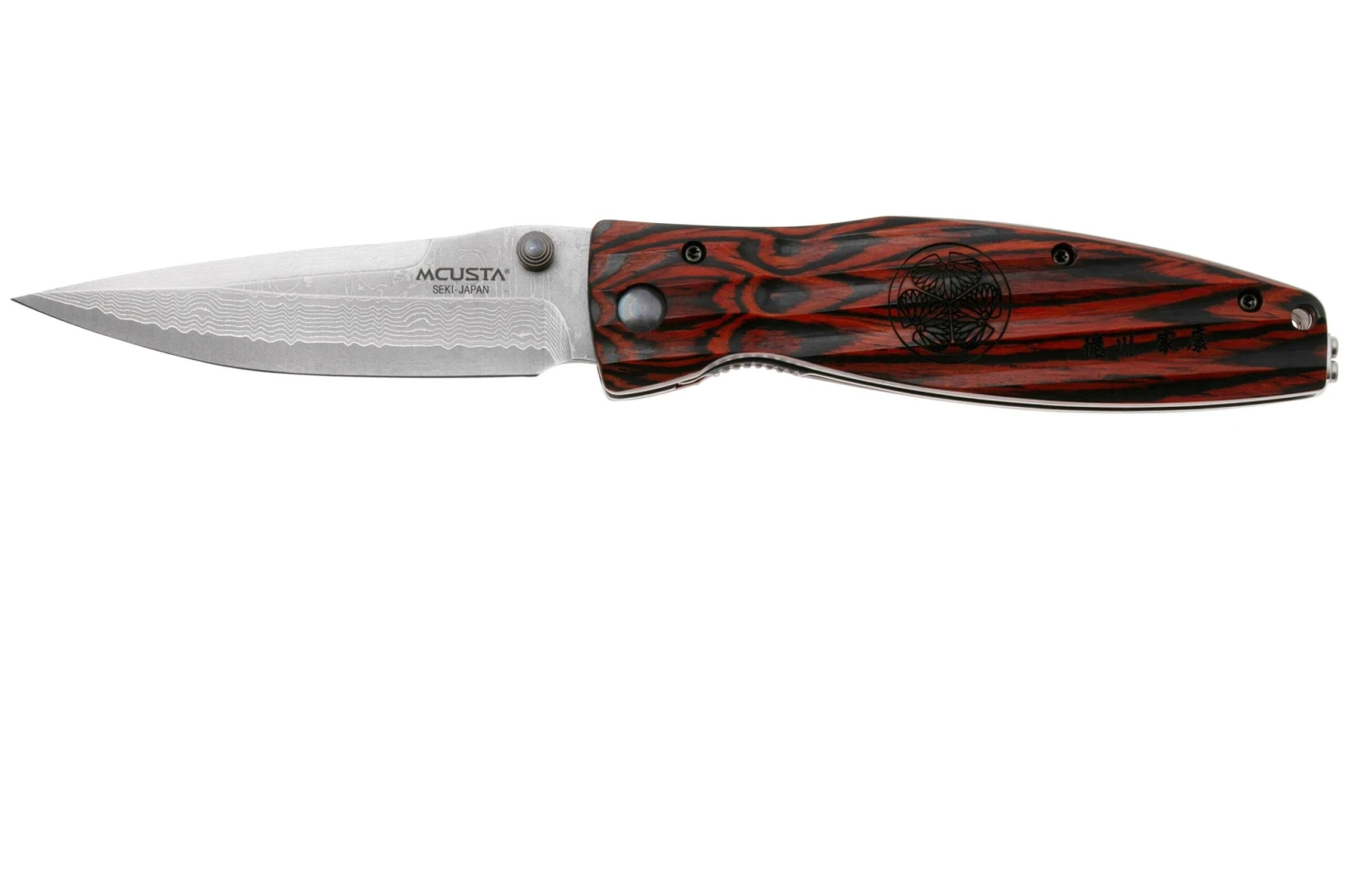 Mcusta MC-0183D Sengoku Tokugawa Ieyasu, Red Pakkawood Handle, Cuchillo De Caballero 3 Mcusta MC-0183D Sengoku Tokugawa Ieyasu, Red Pakkawood Handle, Cuchillo De Caballero