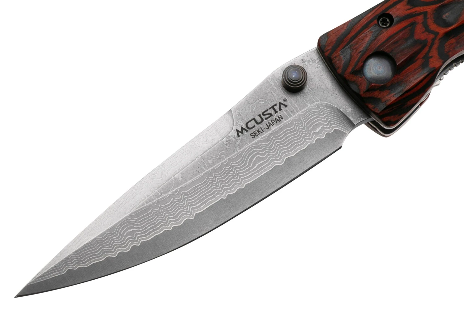 Mcusta MC-0183D Sengoku Tokugawa Ieyasu, Red Pakkawood Handle, Cuchillo De Caballero 5 Mcusta MC-0183D Sengoku Tokugawa Ieyasu, Red Pakkawood Handle, Cuchillo De Caballero - Imagen 3