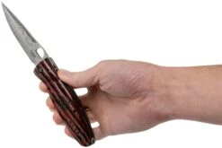 Mcusta MC-0183G Sengoku Tokugawa Leyasu SPG2, Red Pakkawood, Cuchillo De Caballero -Luz de Acero MC 0183G 08 mcusta