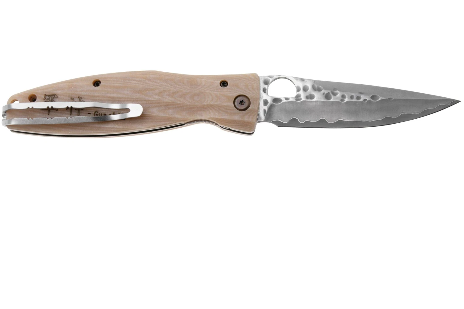 Mcusta MC-0185G Sengoku Uesugi Kenshin SPG2, White Micarta, Cuchillo De Caballero 4 Mcusta MC-0185G Sengoku Uesugi Kenshin SPG2, White Micarta, Cuchillo De Caballero - Imagen 2