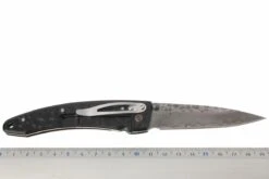 Mcusta MC-114BD Forge Shadow, Negro, Cuchillo De Caballero -Luz de Acero MC114BD 06 mcusta tsuchi zwart aluminium damast mc114bd d6