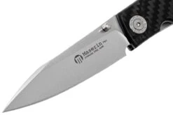 Maserin Carbon 392/CN Black Carbonfiber Navaja -Luz de Acero ME 392 CN 03 maserin me 392 cn 03