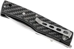 Maserin Carbon 392/CN Black Carbonfiber Navaja -Luz de Acero ME 392 CN 04 maserin me 392 cn 04