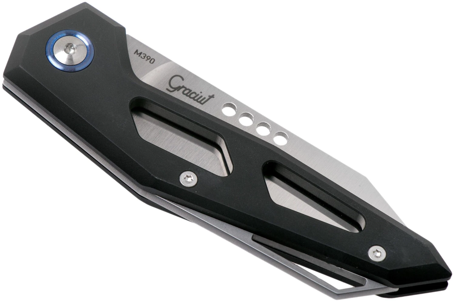 MKM Edge EG-ABK Black Aluminum Navaja, Graciut Design 6 MKM Edge EG-ABK Black Aluminum Navaja, Graciut Design - Imagen 4