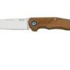MKM Root RT-O Satin Olive Wood Navaja, Diseño Jens Anso -Luz de Acero MMK RT O 01 mkm