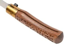 Old Bear Classical Carved Walnut S, 9307-17-LNI Navaja -Luz de Acero OB9307 17 LNI 07 oldbear