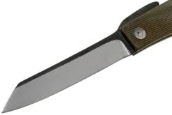 Ohta FK9 Higonokami-navaja, Green Canvas Micarta -Luz de Acero OHTA OFF FK9 M G 03 ohta knives