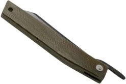 Ohta FK9 Higonokami-navaja, Green Canvas Micarta -Luz de Acero OHTA OFF FK9 M G 04 ohta knives