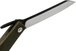 Ohta FK9 Higonokami-navaja, Green Canvas Micarta -Luz de Acero OHTA OFF FK9 M G 06 ohta knives