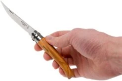 Opinel Navaja No. 8 Slim Line, Acero Inoxidable, Madera De Olivo 15 Opinel Navaja No. 8 Slim Line, Acero Inoxidable, Madera De Olivo -Luz de Acero OP001144 07 opinel op001144 07