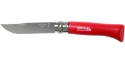 Opinel Navaja No. 08RV Red, Acero Inoxidable, Longitud De La Cuchilla 8,5 Cm