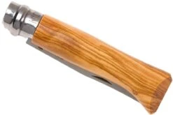 Opinel Navaja No. 8 Luxury Range, Acero Inoxidable, Madera De Olivo -Luz de Acero OP002023 04 opinel op002023 04