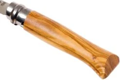 Opinel Navaja No. 8 Luxury Range, Acero Inoxidable, Madera De Olivo -Luz de Acero OP002023 05 opinel op002023 05