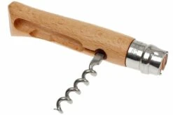 Opinel Navaja No. 10 Con Sacacorchos -Luz de Acero OPT001410 05 opinel no 10 kurkentrekker opt001410 d5