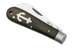 Otter Anchor Knife 171 RML Small Stainless, Smoked Oak, Stainless Anchor, Navaja -Luz de Acero OR171RML 06 otter