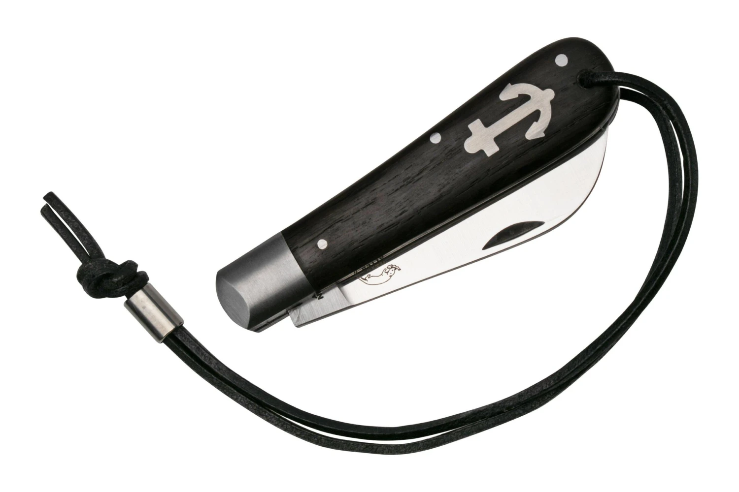 Otter Anchor Knife 172 LB Large Carbon, Smoked Oak, Stainless Anchor, Leather Strap, Navaja 6 Otter Anchor Knife 172 LB Large Carbon, Smoked Oak, Stainless Anchor, Leather Strap, Navaja - Imagen 4