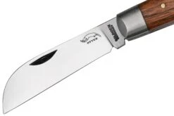 Otter Anchor Knife 174 Small Carbon, Sapeli, Brass Anchor, Navaja -Luz de Acero OR174 03 otter