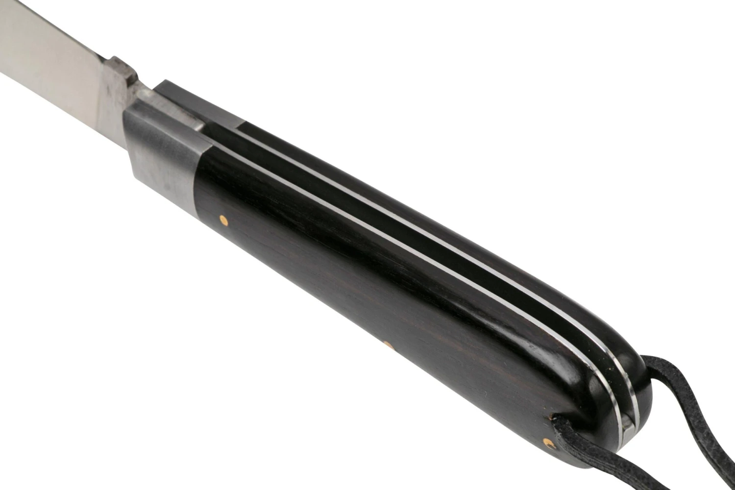 Otter Anchor Knife SET 173 Large Stainless, Grenadilla, Brass Anchor, Leather Strap Navaja 6 Otter Anchor Knife SET 173 Large Stainless, Grenadilla, Brass Anchor, Leather Strap Navaja - Imagen 4