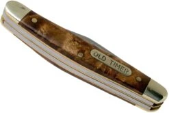 Old Timer Junior 108OTW Desert Ironwood Navaja Slipjoint -Luz de Acero OT108OTW 04 schrade old timer