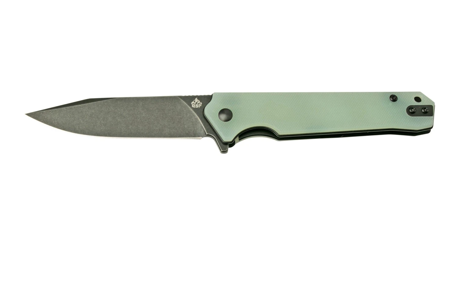 QSP Knife Mamba V2, QS111-J2, Blackwashed, Jade G10, Navaja 3 QSP Knife Mamba V2, QS111-J2, Blackwashed, Jade G10, Navaja