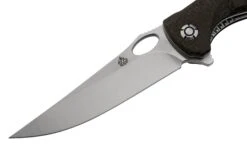 QSP Knife Gavial, QS126-D1 Satin D2, Dark Brown Micarta Navaja -Luz de Acero QS126 D1 03 qsp