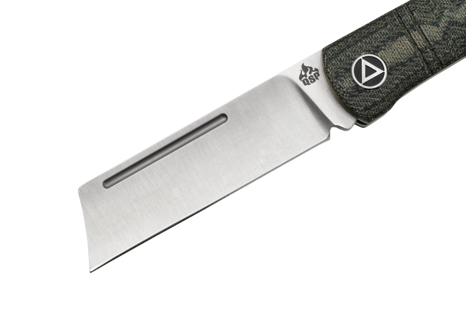 QSP Knife Hedgehog QS142-B, Denim Blue Micarta, Navaja Slipjoint 5 QSP Knife Hedgehog QS142-B, Denim Blue Micarta, Navaja Slipjoint - Imagen 3