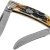 Rough Ryder Small Moose Cinnamon Stag RR2157 Damascus Navaja Slipjoint -Luz de Acero RY2157 01 rough ryder