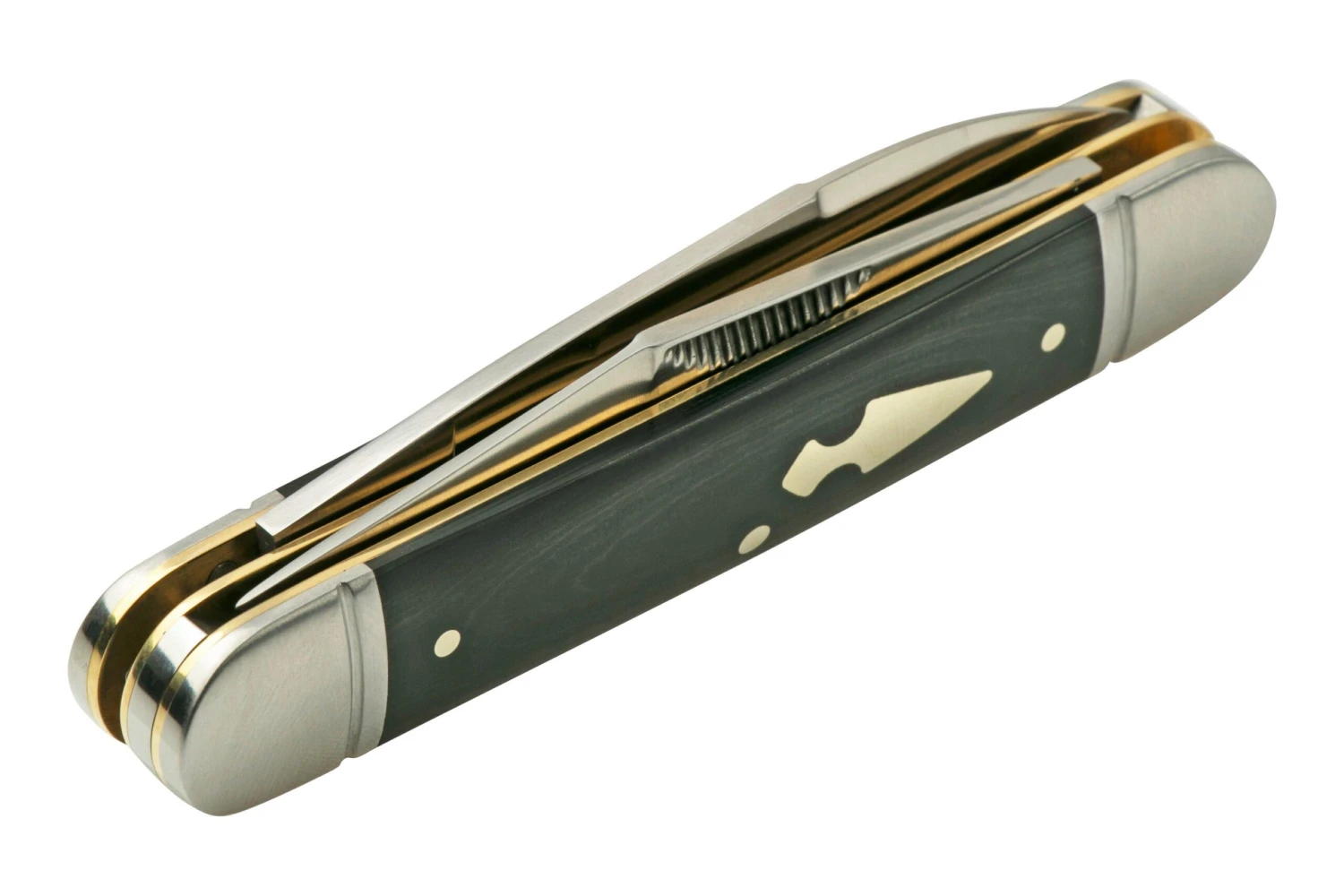 Rough Ryder Reserve Hedgehog D2 Black Micarta, RRR005 Navaja Slipjoint 7 Rough Ryder Reserve Hedgehog D2 Black Micarta, RRR005 Navaja Slipjoint - Imagen 5