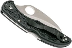 Spyderco Tasman Salt 2 C106PBK2 Plain Edge Navaja, Negro 13 Spyderco Tasman Salt 2 C106PBK2 Plain Edge Navaja, Negro -Luz de Acero SPC106PBK2 04 spyderco spc106pbk2 04