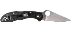 Spyderco Delica 4 C11FPBK Flat Ground Navaja 11 Spyderco Delica 4 C11FPBK Flat Ground Navaja -Luz de Acero SPC11FPBK 02 spyderco spc11fpbk 02