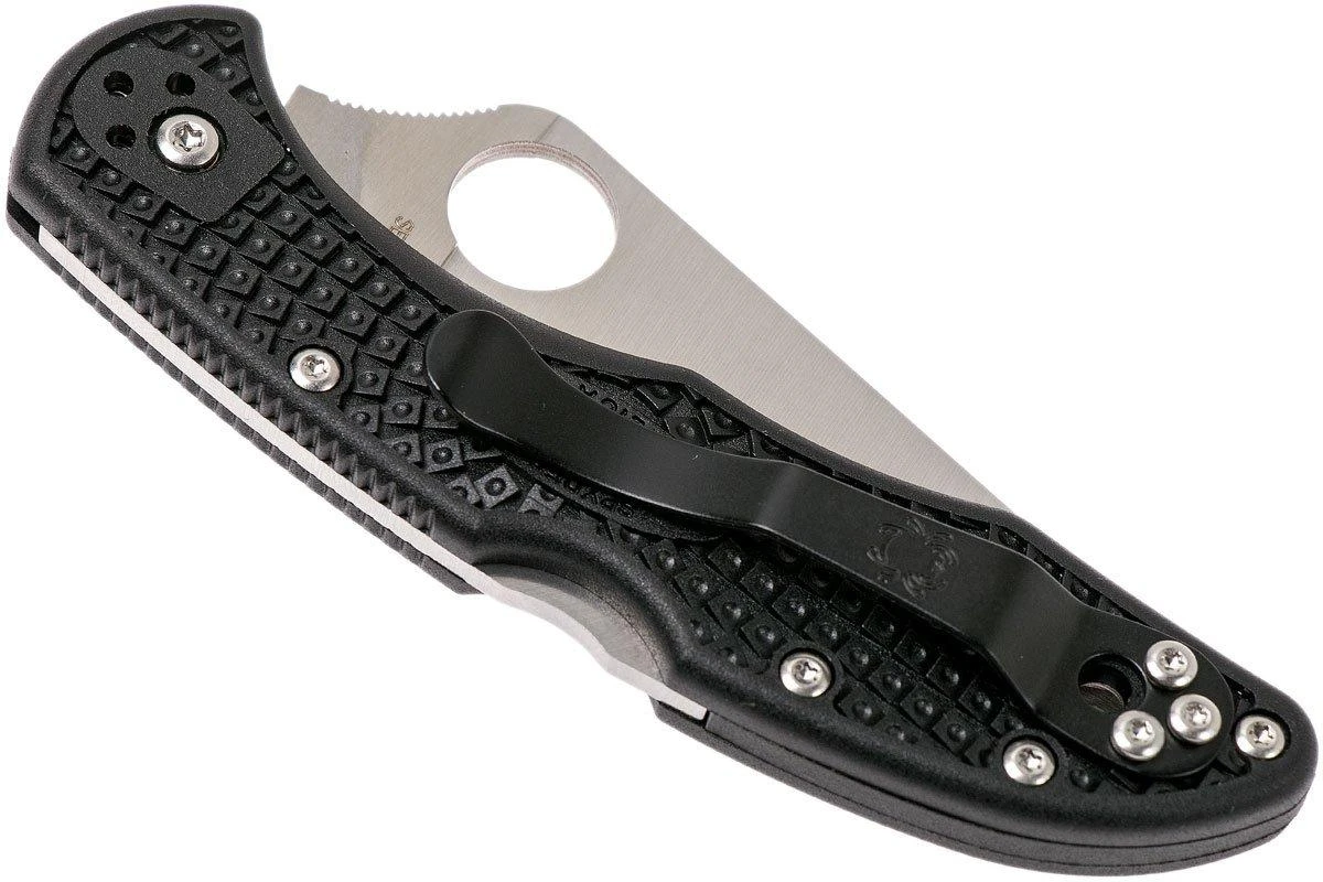 Spyderco Delica 4 C11FPBK Flat Ground Navaja 6 Spyderco Delica 4 C11FPBK Flat Ground Navaja - Imagen 4