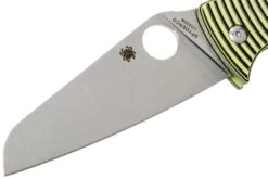 Spyderco Caribbean C217GPSF Sheepfoot Navaja, Sal Glesser Design 12 Spyderco Caribbean C217GPSF Sheepfoot Navaja, Sal Glesser Design -Luz de Acero SPC217GPSF 03 spyderco