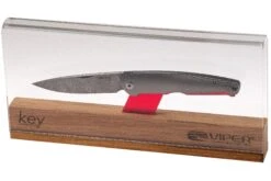 Viper Key VA5976D3TI Damascus Titanium Navaja, Jesper Voxnaes Design -Luz de Acero VPVA5976D3TI 10 viper