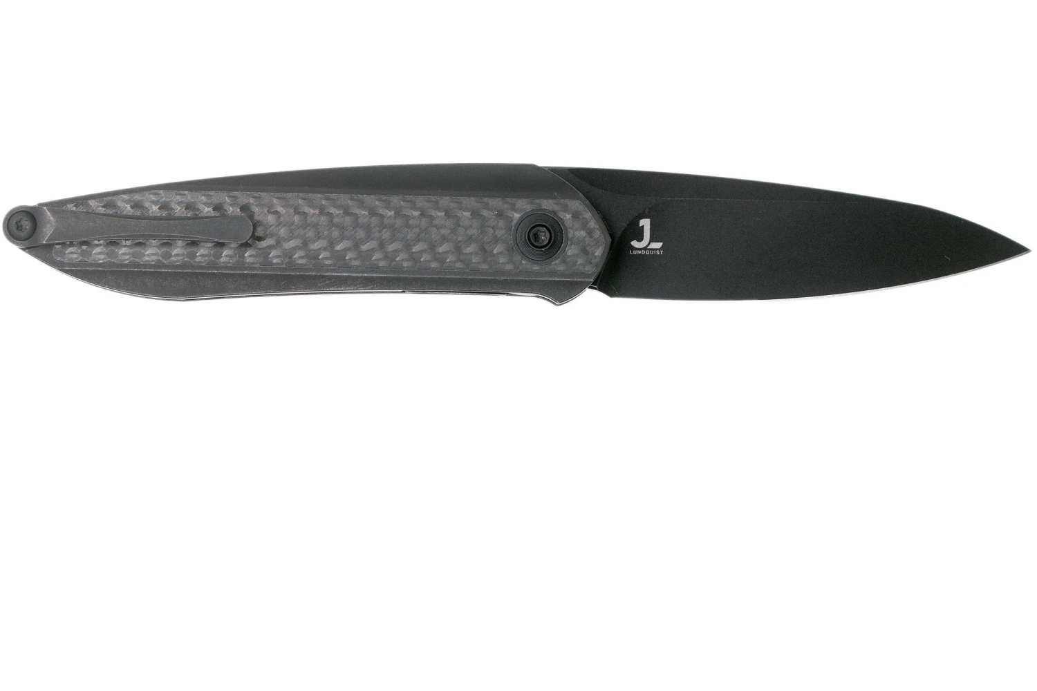 WE Knife Black Void Opus 2010V-1, V Grind, Twill Navaja Fibra De Carbono, Diseño Justin Lundquist 4 WE Knife Black Void Opus 2010V-1, V Grind, Twill Navaja Fibra De Carbono, Diseño Justin Lundquist - Imagen 2